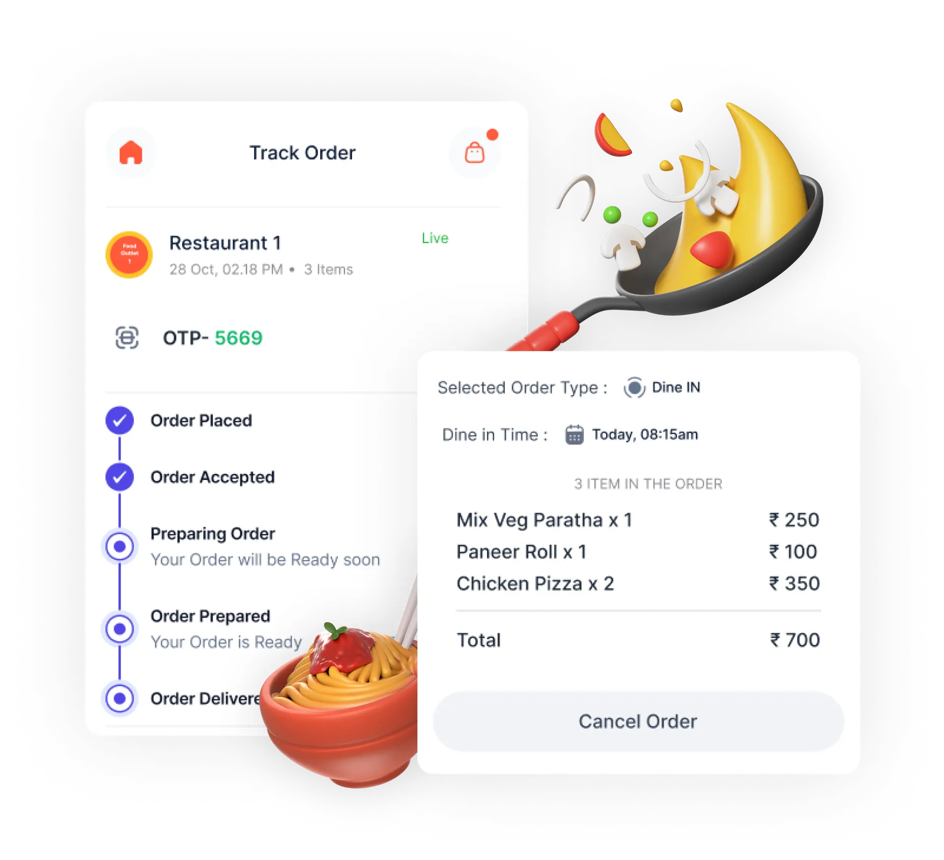 Dynamic Menus Interface